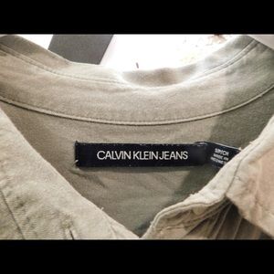 Green Calvin Klein Button-down